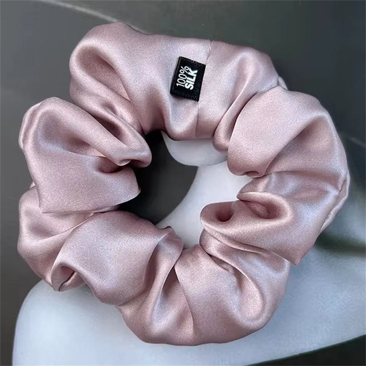 Chouchous En Soie De Mûrier 100%, Bande De Caoutchouc Élastique, Attaches Pour Cheveux, Grandes Cordes De Gomme, Porte-Queue De Cheval Pour Femmes Et Filles, 19 Mamans