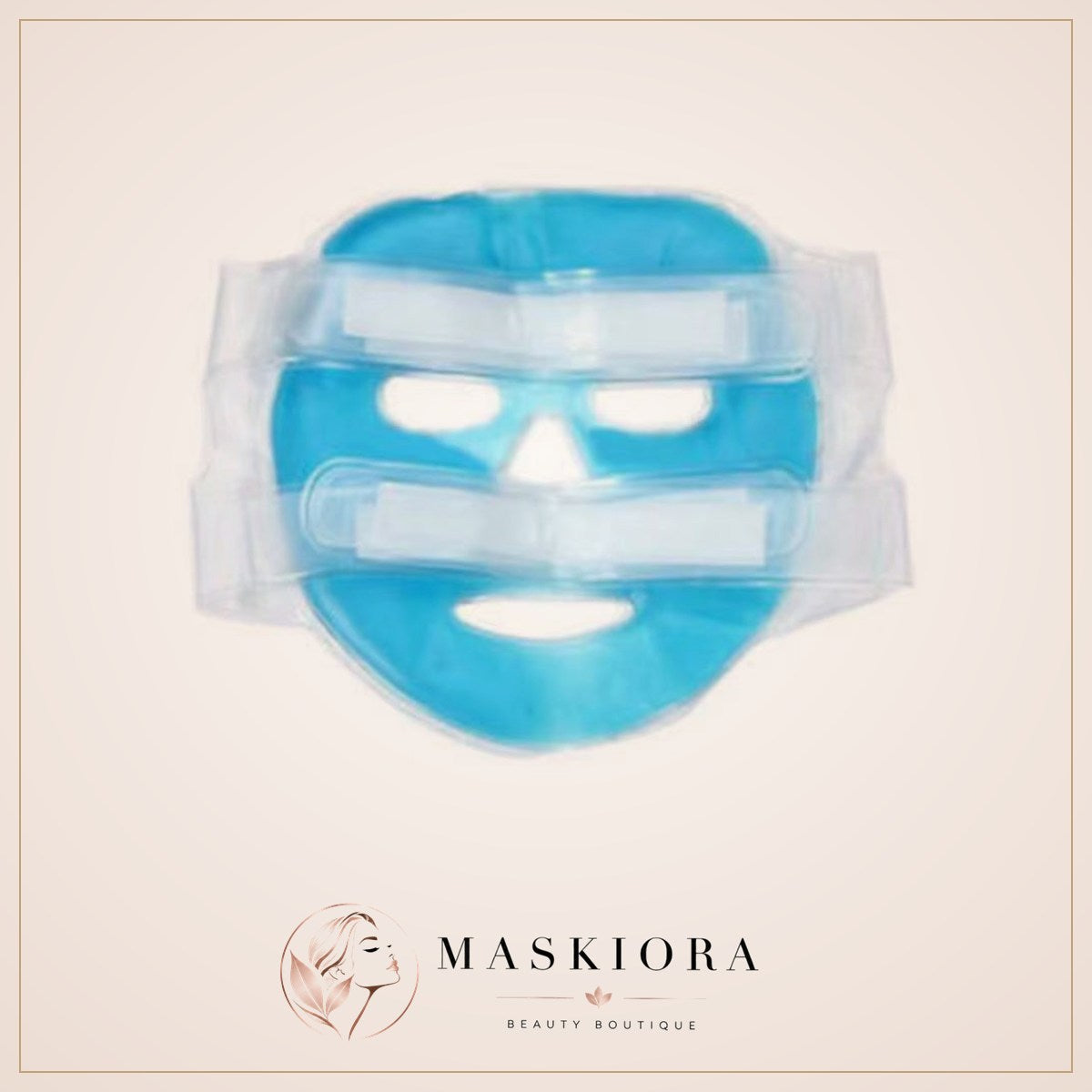 Masque Facial En Gel Froid, Compresse De Glace Bleue, Hydratant Pour Tout Le Visage, Froid Avec Coussin Facial De Relaxation