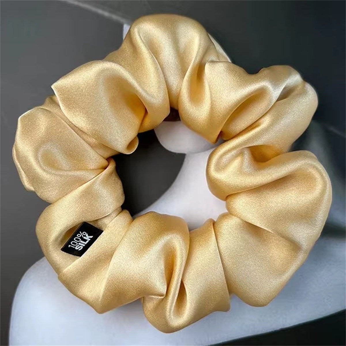 Chouchous En Soie De Mûrier 100%, Bande De Caoutchouc Élastique, Attaches Pour Cheveux, Grandes Cordes De Gomme, Porte-Queue De Cheval Pour Femmes Et Filles, 19 Mamans