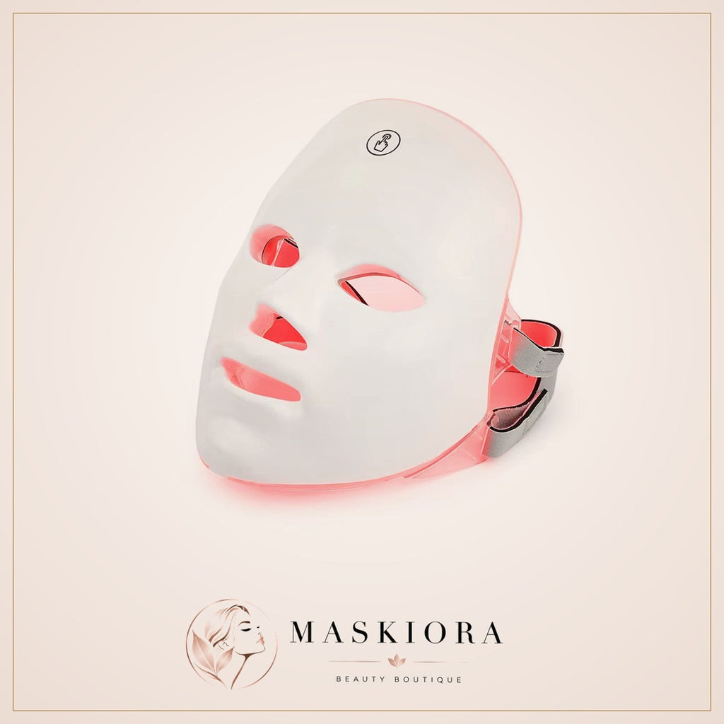 Masque Facial LED Rechargeable 7 Couleurs LED Photon Masque De Beauté Rajeunissement De La Peau Maison Lifting Du Visage Blanchissant Soins De La Peau Masque De Beauté