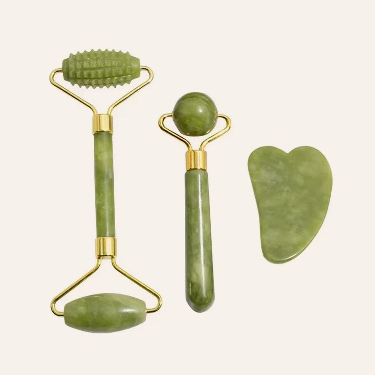 Rouleau De Jade Naturel Pour Le Visage Gua Sha, Pierre Naturelle, Masseur De Corps Et De Cou, Points D'Acupuncture, Soins Oculaires, Spa, Outils De Massage, Lifting Du Visage
