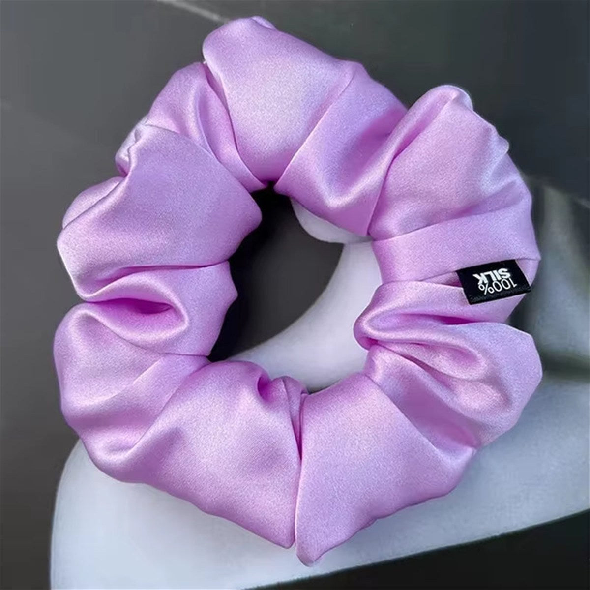 Chouchous En Soie De Mûrier 100%, Bande De Caoutchouc Élastique, Attaches Pour Cheveux, Grandes Cordes De Gomme, Porte-Queue De Cheval Pour Femmes Et Filles, 19 Mamans