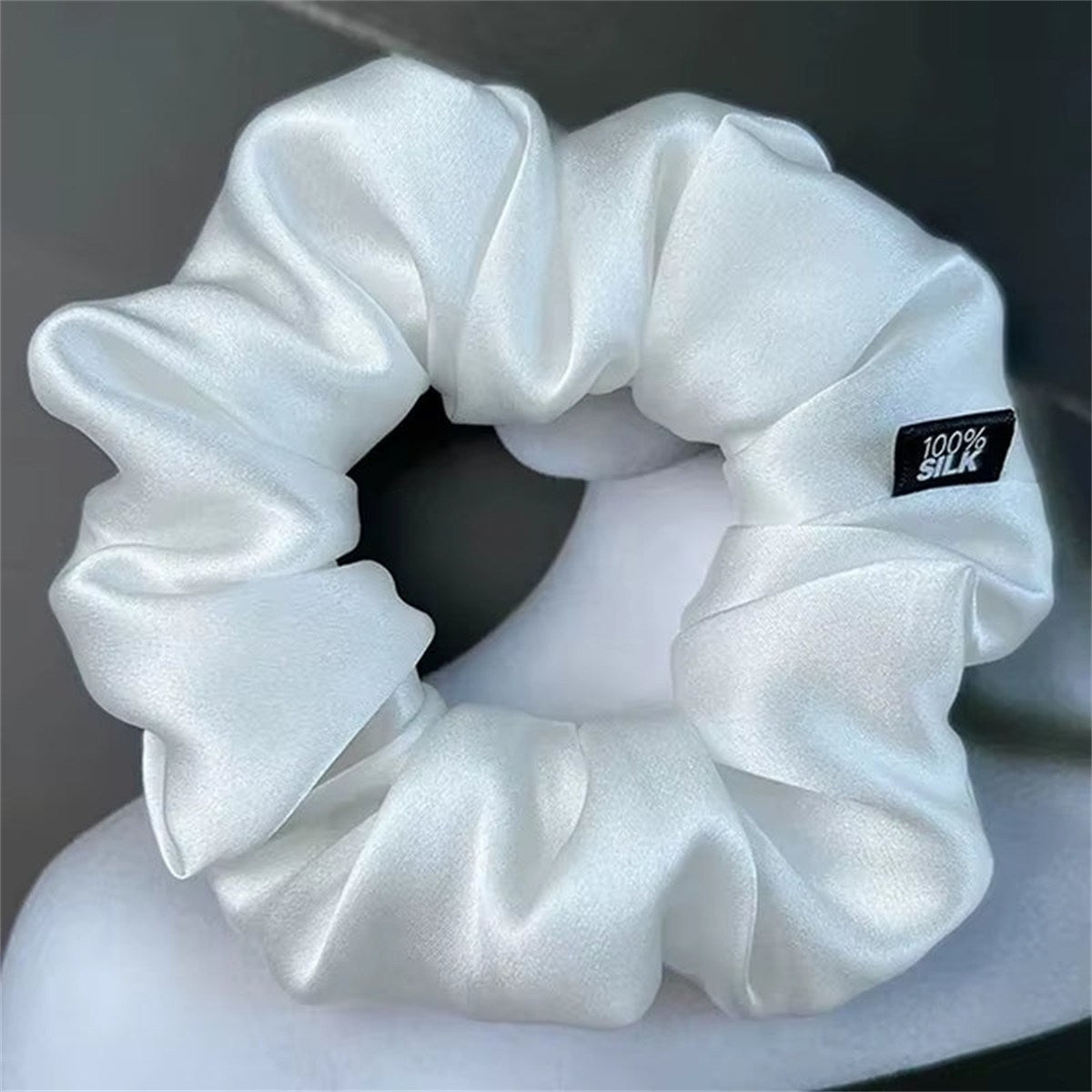 Chouchous En Soie De Mûrier 100%, Bande De Caoutchouc Élastique, Attaches Pour Cheveux, Grandes Cordes De Gomme, Porte-Queue De Cheval Pour Femmes Et Filles, 19 Mamans