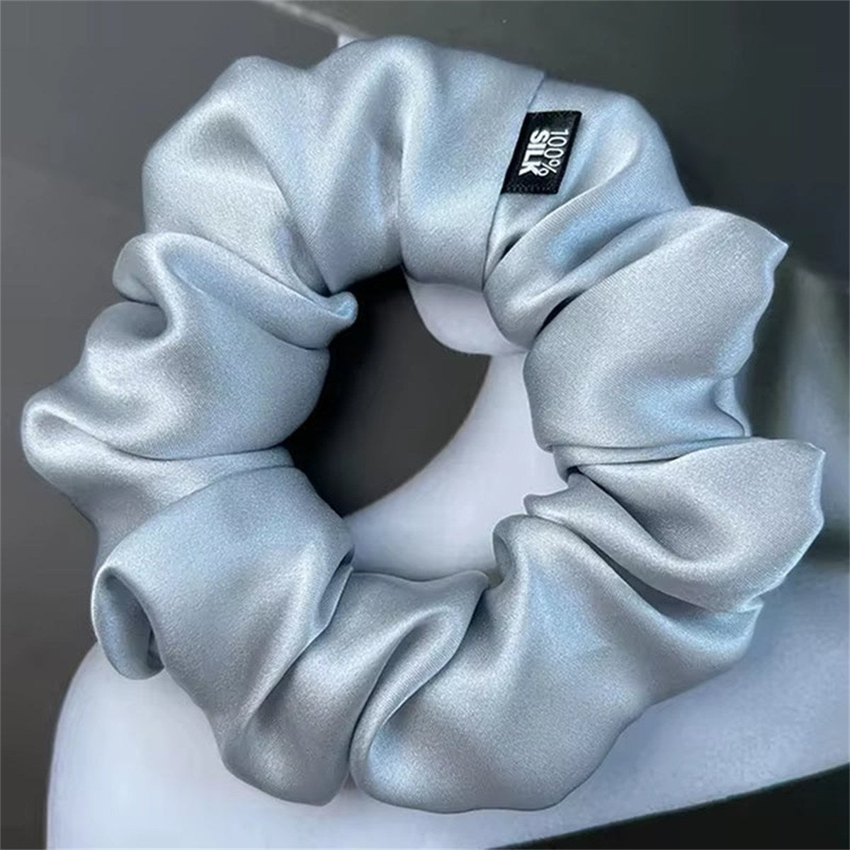 Chouchous En Soie De Mûrier 100%, Bande De Caoutchouc Élastique, Attaches Pour Cheveux, Grandes Cordes De Gomme, Porte-Queue De Cheval Pour Femmes Et Filles, 19 Mamans