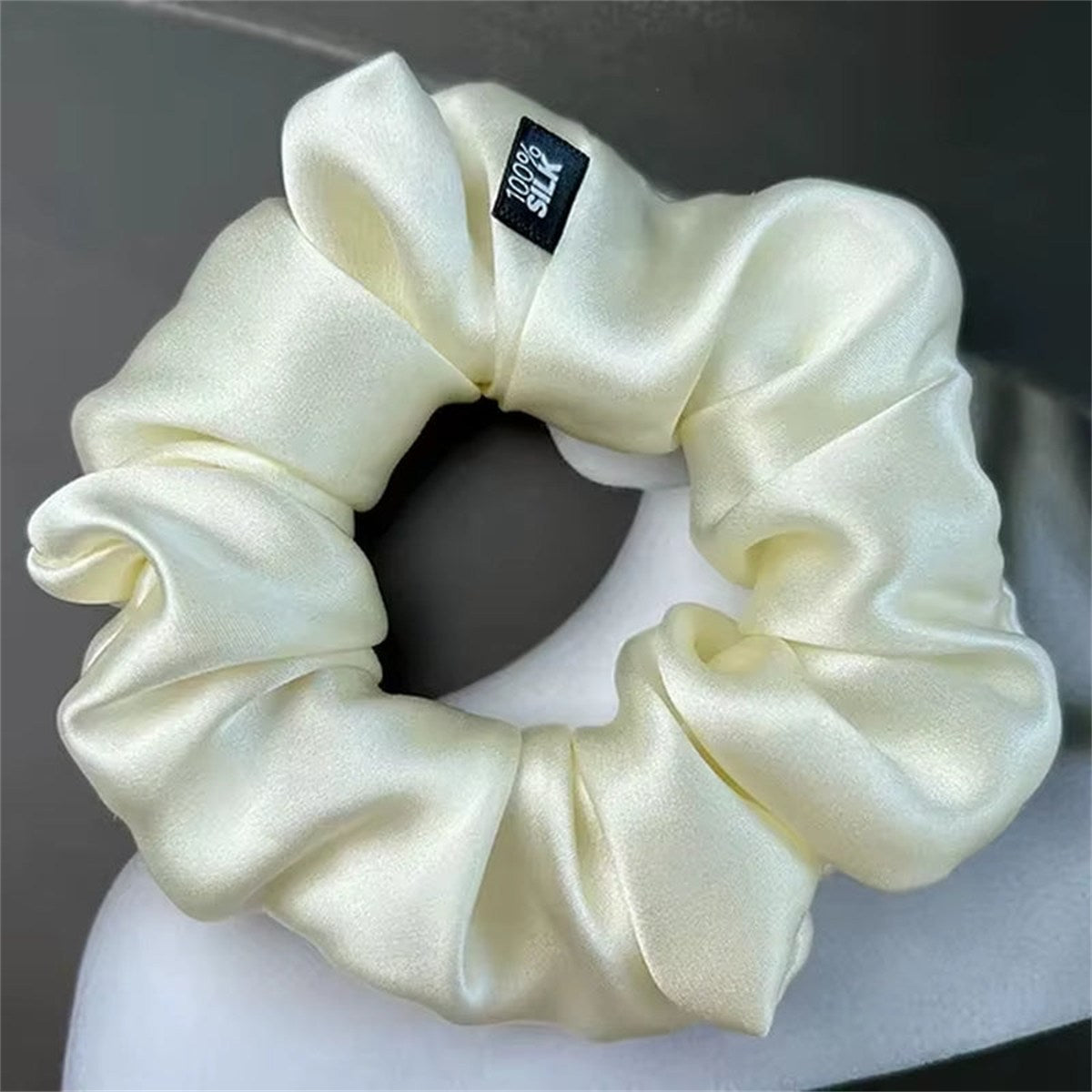 Chouchous En Soie De Mûrier 100%, Bande De Caoutchouc Élastique, Attaches Pour Cheveux, Grandes Cordes De Gomme, Porte-Queue De Cheval Pour Femmes Et Filles, 19 Mamans