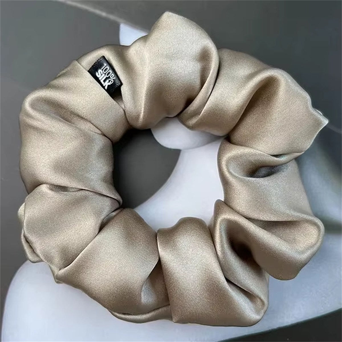 Chouchous En Soie De Mûrier 100%, Bande De Caoutchouc Élastique, Attaches Pour Cheveux, Grandes Cordes De Gomme, Porte-Queue De Cheval Pour Femmes Et Filles, 19 Mamans