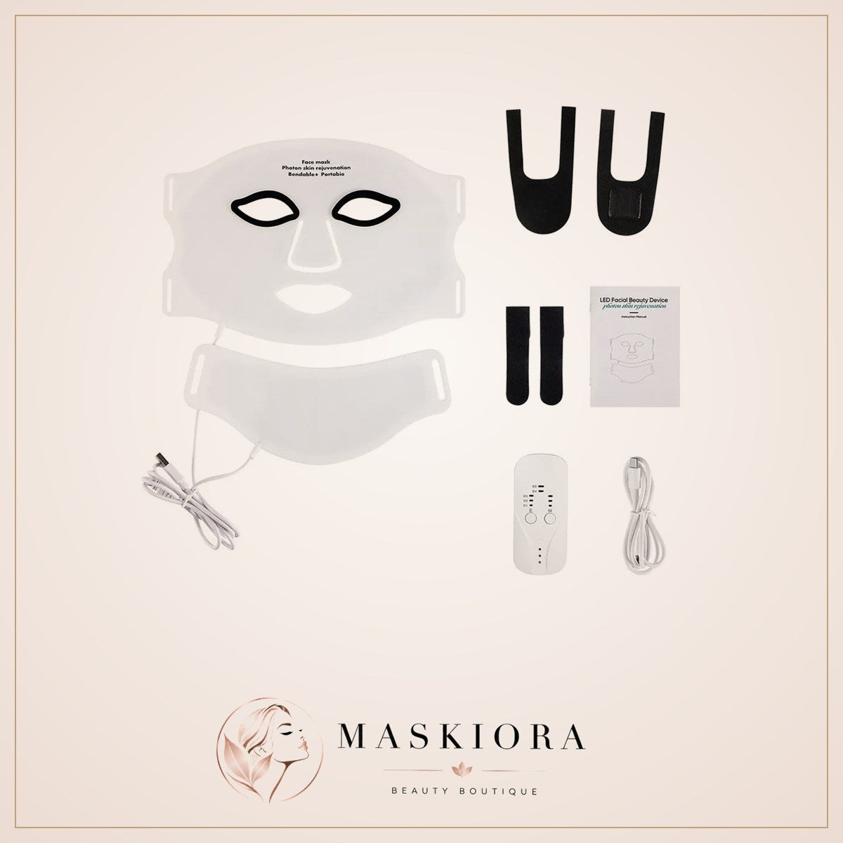 Masque LED Prestige visage et cou – Maskiora