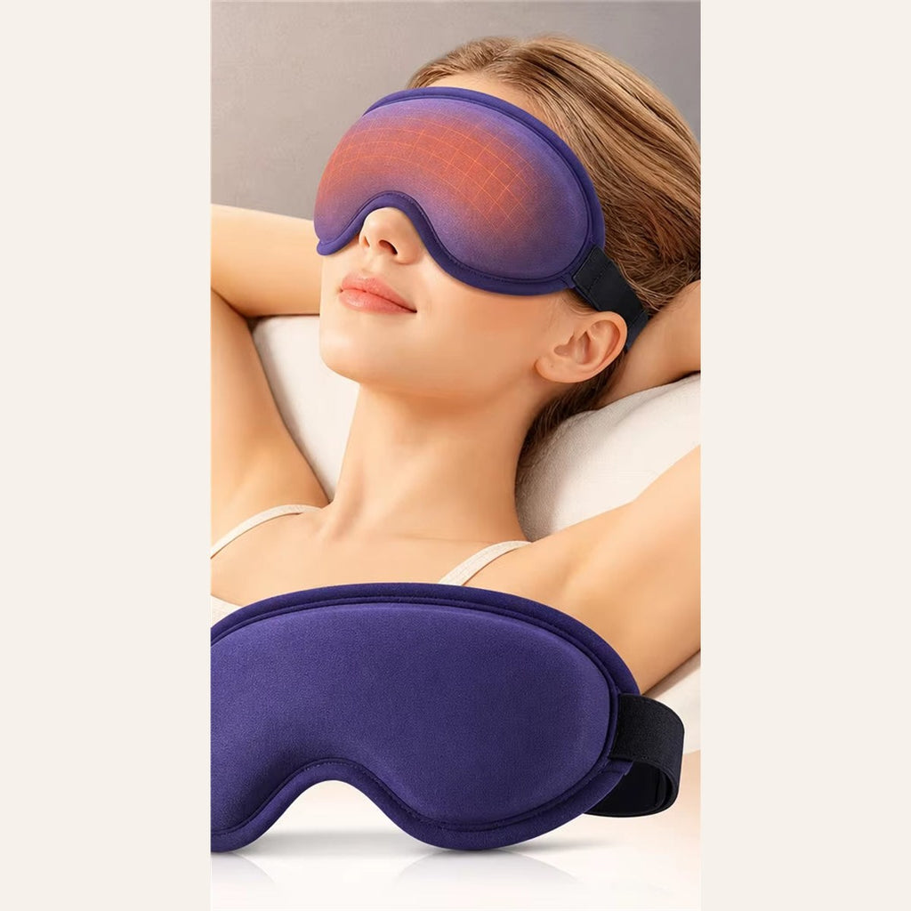 NOUVEAU Masque Oculaire Électrique À Vapeur, Massage Par Vibration 3D, 5 Niveaux De Compresse Chaude, Minuterie Intelligente, Masque De Sommeil, Soulagement De La Fatigue Oculaire, Soin Des Yeux