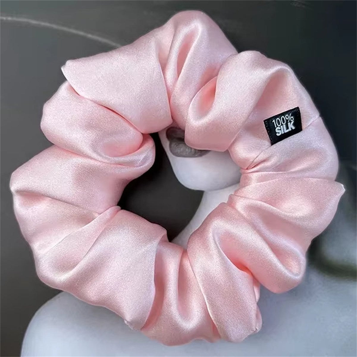 Chouchous En Soie De Mûrier 100%, Bande De Caoutchouc Élastique, Attaches Pour Cheveux, Grandes Cordes De Gomme, Porte-Queue De Cheval Pour Femmes Et Filles, 19 Mamans