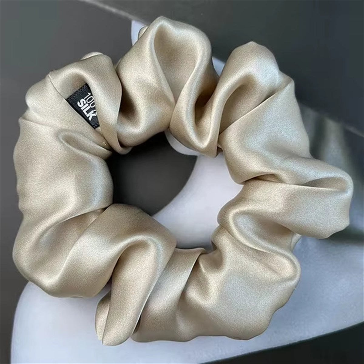 Chouchous En Soie De Mûrier 100%, Bande De Caoutchouc Élastique, Attaches Pour Cheveux, Grandes Cordes De Gomme, Porte-Queue De Cheval Pour Femmes Et Filles, 19 Mamans