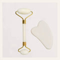 Rouleau De Jade Naturel Pour Le Visage Gua Sha, Pierre Naturelle, Masseur De Corps Et De Cou, Points D'Acupuncture, Soins Oculaires, Spa, Outils De Massage, Lifting Du Visage