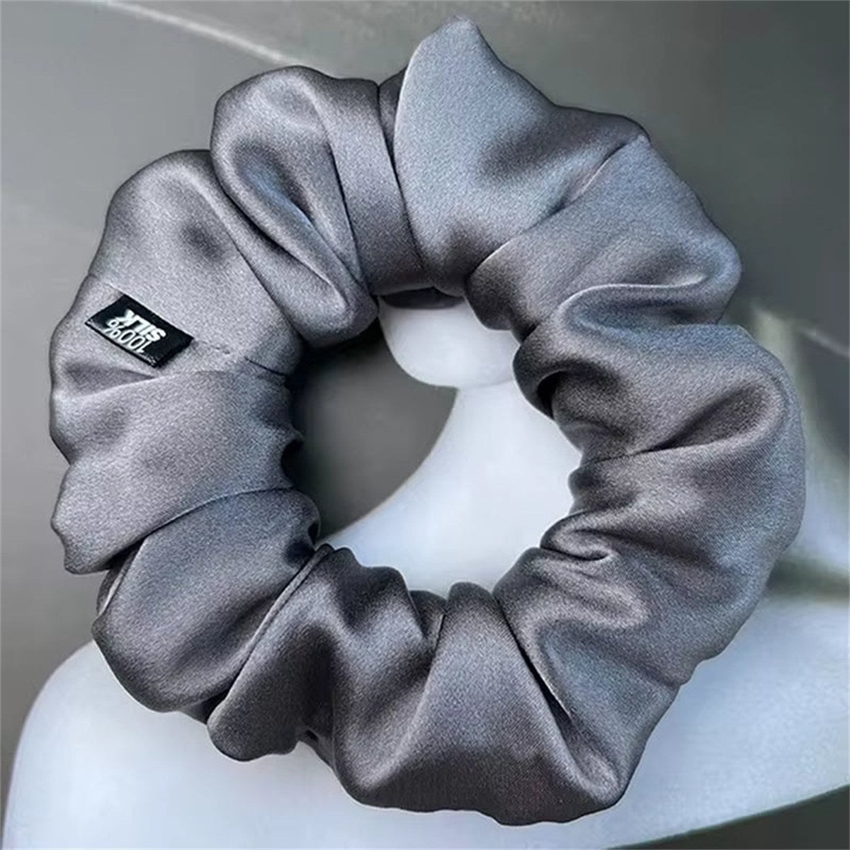 Chouchous En Soie De Mûrier 100%, Bande De Caoutchouc Élastique, Attaches Pour Cheveux, Grandes Cordes De Gomme, Porte-Queue De Cheval Pour Femmes Et Filles, 19 Mamans