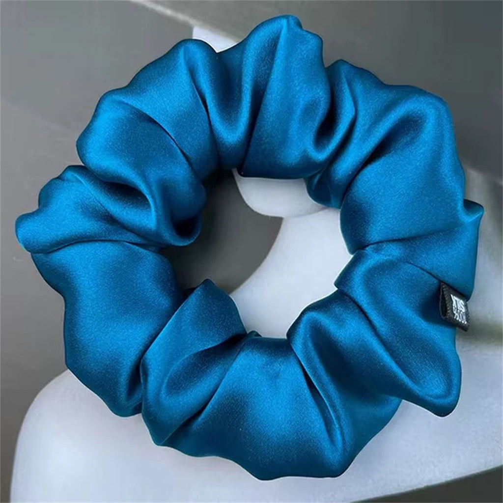 Chouchous En Soie De Mûrier 100%, Bande De Caoutchouc Élastique, Attaches Pour Cheveux, Grandes Cordes De Gomme, Porte-Queue De Cheval Pour Femmes Et Filles, 19 Mamans