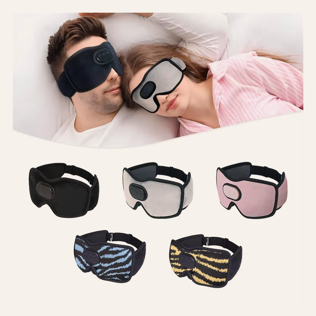 Casque De Masque Pour Les Yeux De Sommeil Bluetooth Haut De Gamme - Mélange De Casque De Sommeil 3D Innovation Pour Le Sommeil Sonore Masque Pour Les Yeux Bluetooth