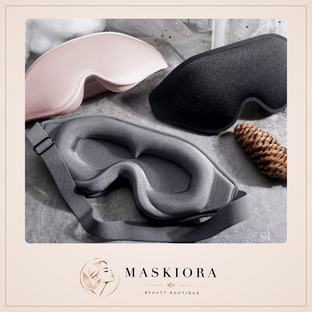 Masque De Sommeil 3D En Mousse À Mémoire De Forme, Masque De Sommeil Léger, Bandeau Pour Les Yeux, Masque De Sommeil, Aide Au Sommeil, Masque Facial