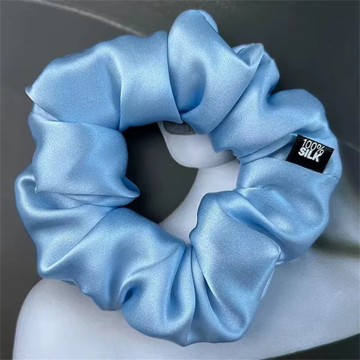 Chouchous En Soie De Mûrier 100%, Bande De Caoutchouc Élastique, Attaches Pour Cheveux, Grandes Cordes De Gomme, Porte-Queue De Cheval Pour Femmes Et Filles, 19 Mamans