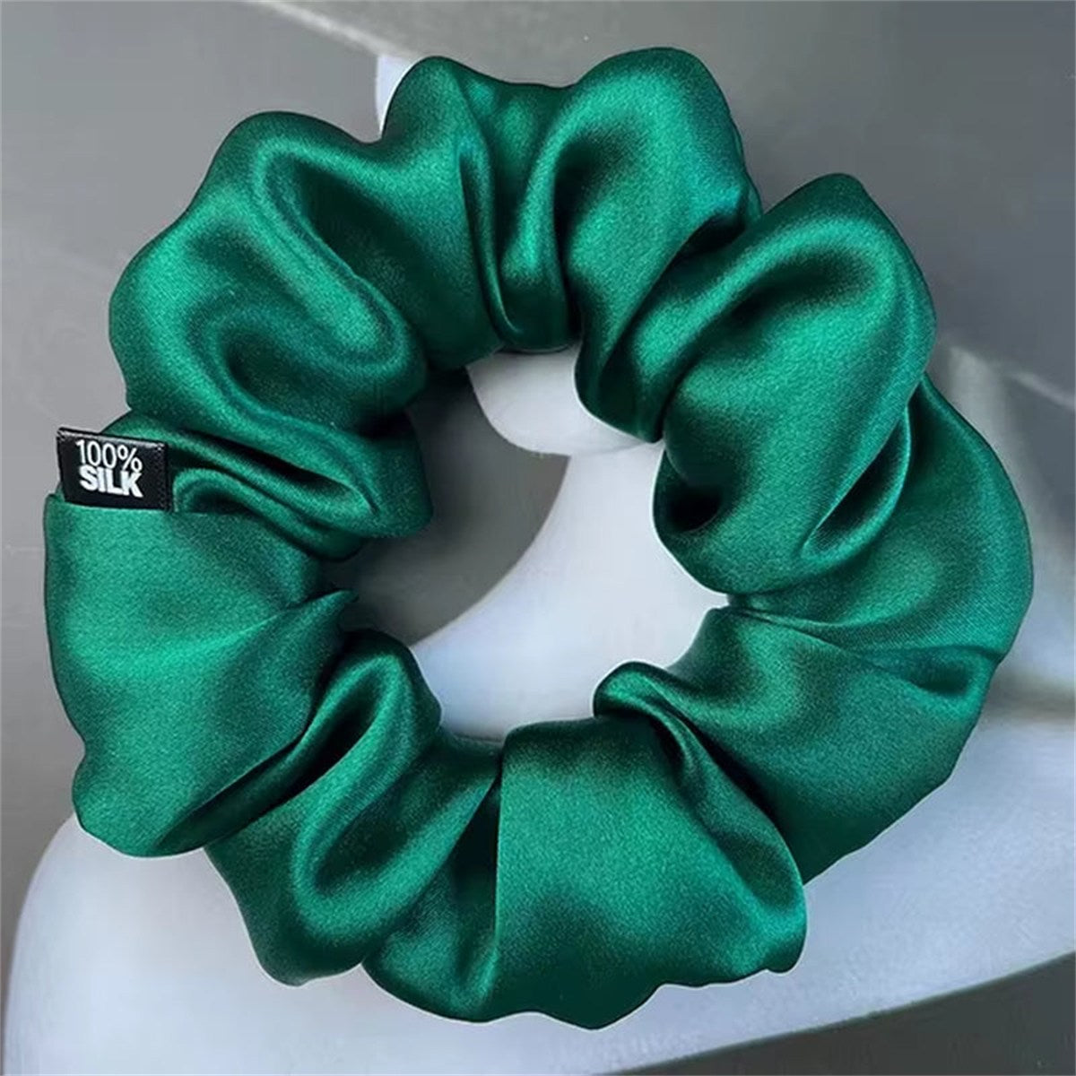 Chouchous En Soie De Mûrier 100%, Bande De Caoutchouc Élastique, Attaches Pour Cheveux, Grandes Cordes De Gomme, Porte-Queue De Cheval Pour Femmes Et Filles, 19 Mamans