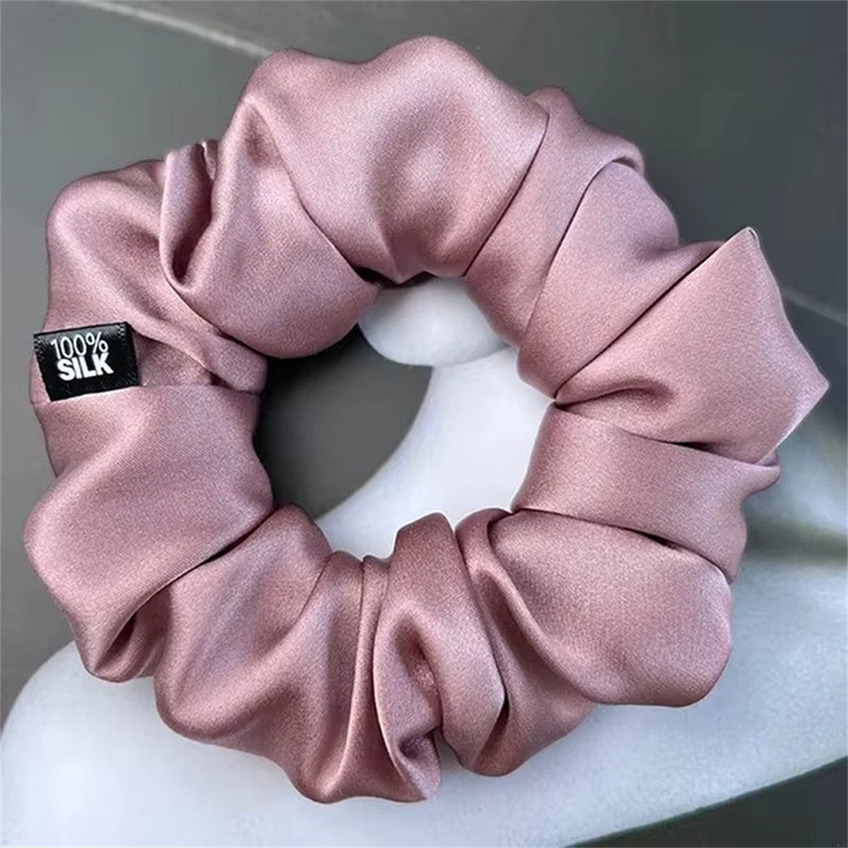 Chouchous En Soie De Mûrier 100%, Bande De Caoutchouc Élastique, Attaches Pour Cheveux, Grandes Cordes De Gomme, Porte-Queue De Cheval Pour Femmes Et Filles, 19 Mamans