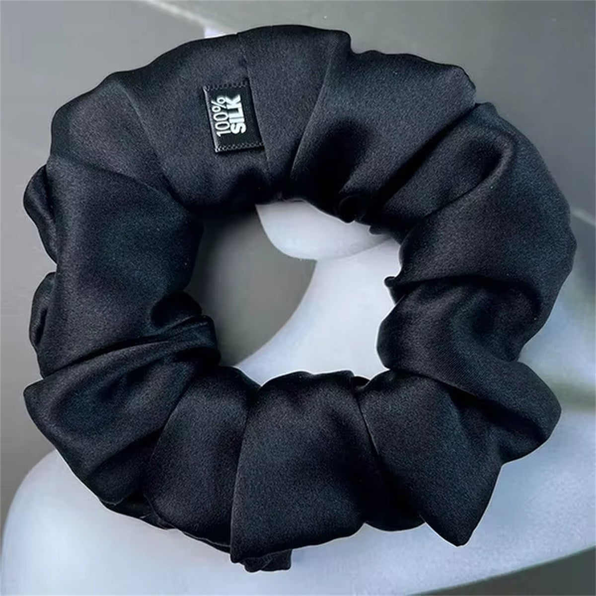 Chouchous En Soie De Mûrier 100%, Bande De Caoutchouc Élastique, Attaches Pour Cheveux, Grandes Cordes De Gomme, Porte-Queue De Cheval Pour Femmes Et Filles, 19 Mamans